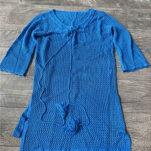 Elegant Azure Women's Swim Cover-Up